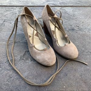 Nude Wedge heels size 8